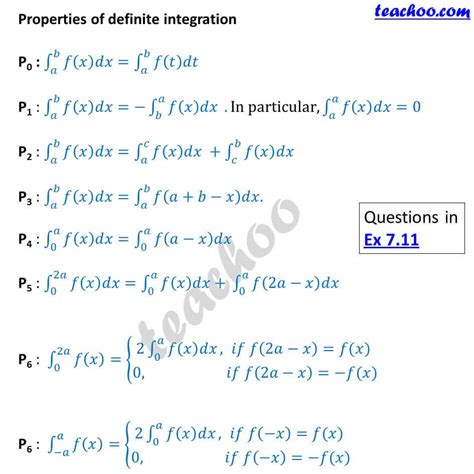 definite integral properties class 12.
